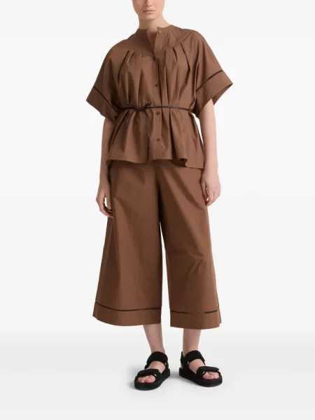 Cropp pantaloni Yves Salomon maro