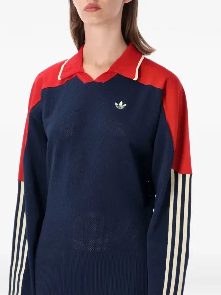 Hanorac Adidas plasă cu autograf cu dungi negru