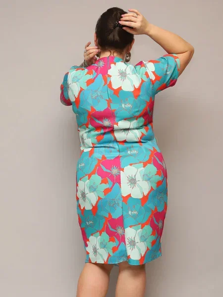 Obleka obleka Resti s cvetličnim vzorcem oranžna