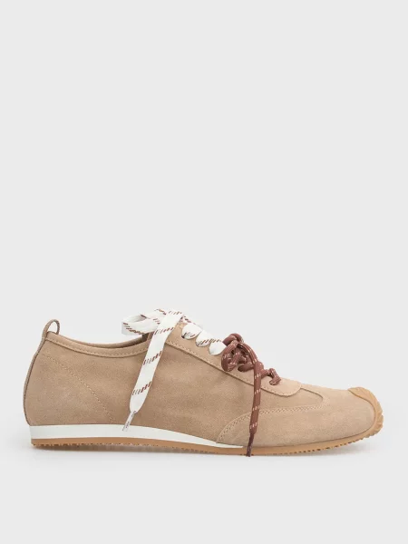 Замшевые кроссовки Prpy бежевые