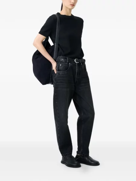 Blugi Studio Nicholson cu 5 buzunare negru