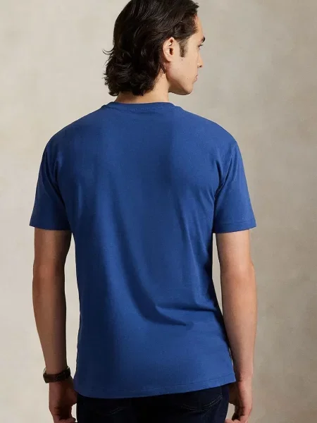 Футболка Polo Ralph Lauren с аппликацией синяя