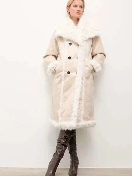 Answear.LAB palton cu doua fete bej