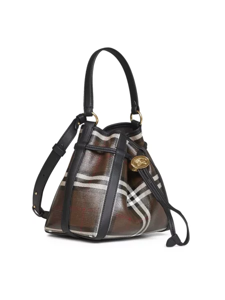 Kapelusz Burberry w kratę brązowy