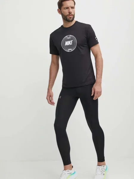 Koszulka Nike Swim Lead Line krótki rękaw S czarna