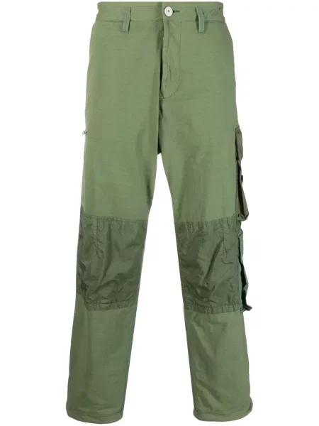 Pantaloni cargo Stone Island cu strasuri verde