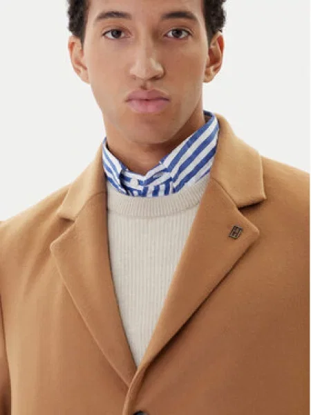 Tommy Hilfiger Vilnonis paltas ruda