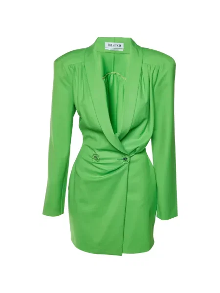 Rochie The Attico cu două rânduri de nasturi verde