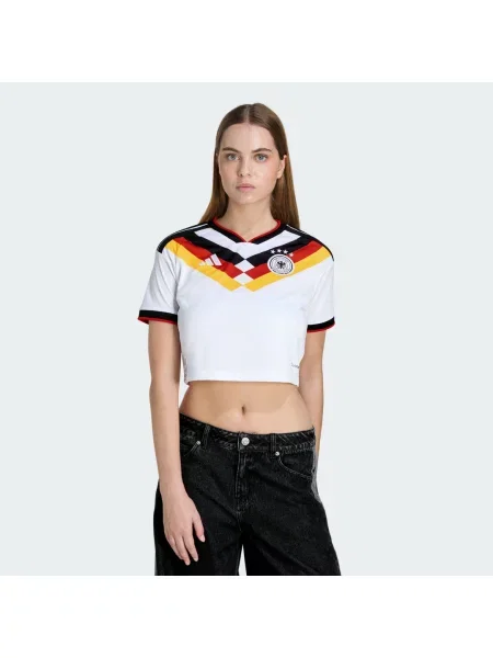 Męski t-shirt o kroju regular fit z wyhaftowanym logo Adidas Sportswear biała