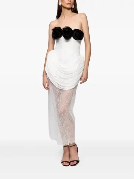Rochie Ana Radu plisată de costum alb
