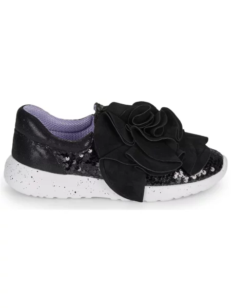 Pantofi Irregular Choice cu volane negru
