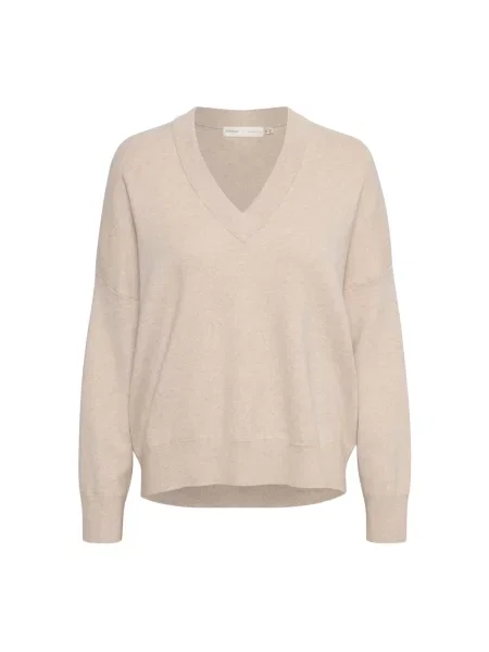 Sweter Inwear w kolorze melanż beżowy