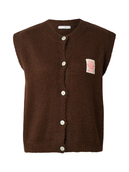 Hailys Vestă tricotată maro