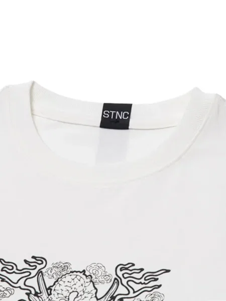 Tricou Stance cu imagine alb