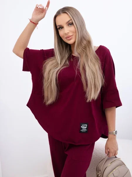 Блуза Kesi Włoski винено червено