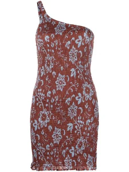 Rochie Faithfull The Brand cu imagine maro