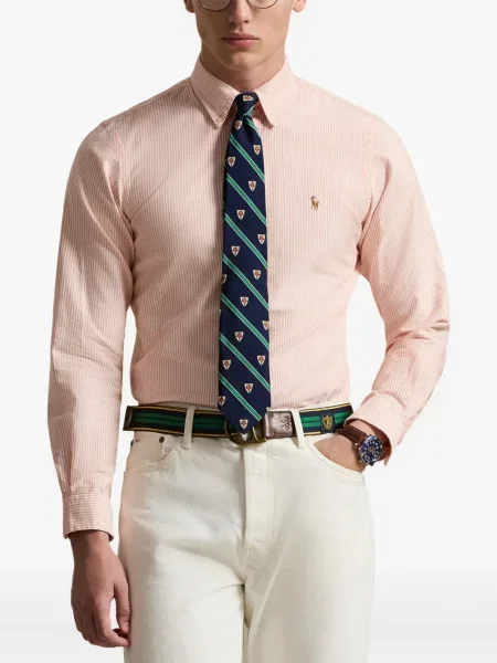 Șapcă Polo Ralph Lauren cu broderie din țesătură twill în carouri albastru