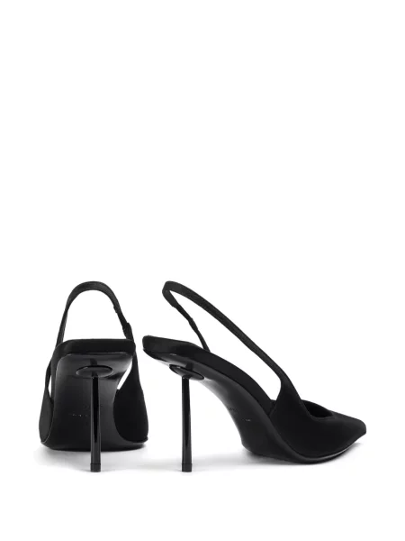 Pantofi cu toc Le Silla din satin negru
