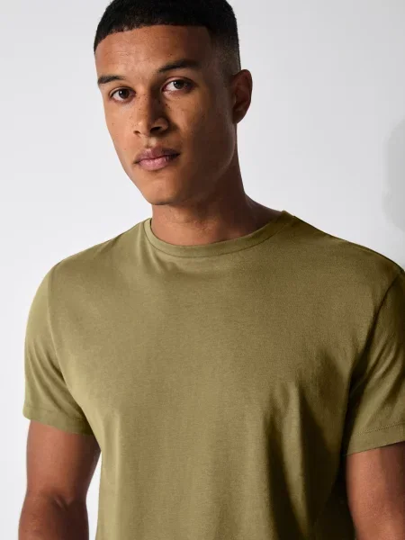 Футболка Sinsay с коротким рукавом хаки