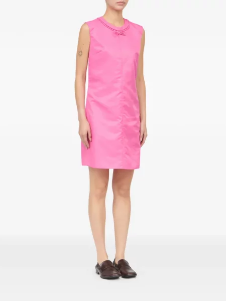 Rochie mini Mm6 Maison Margiela cu funde de costum mini roz