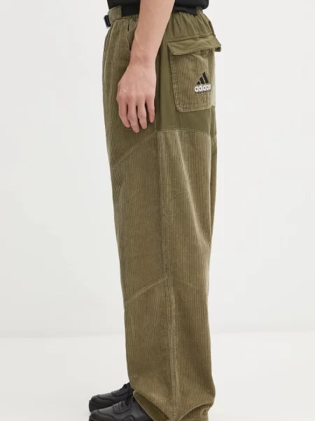 Κοτλέ παντελόνι adidas Originals EQT Pant ανδρικά πράσινο