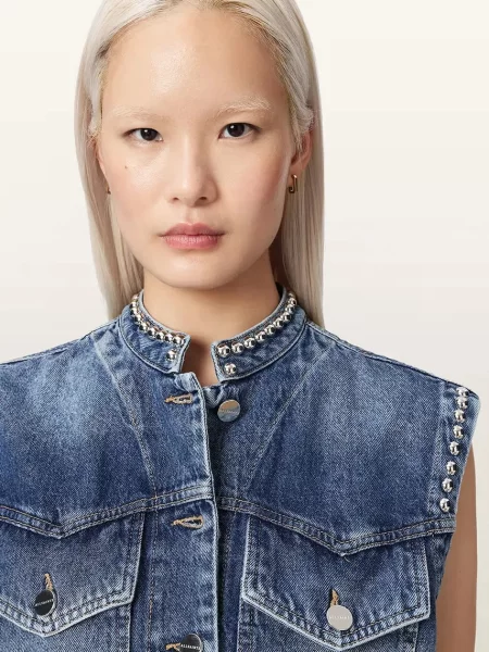 AllSaints безрукавка джинсова MAV