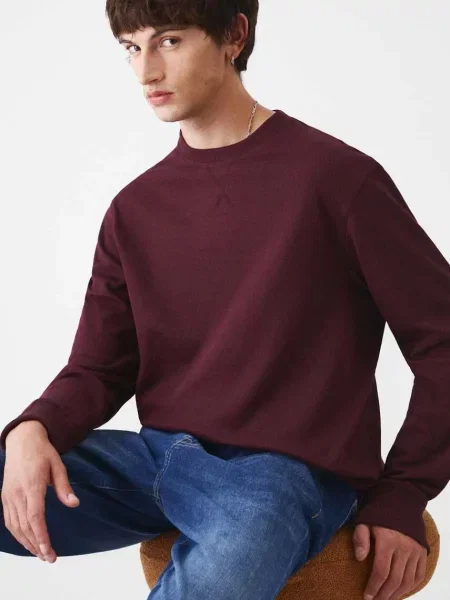 Тениска с дълъг ръкав Medicine винено червено