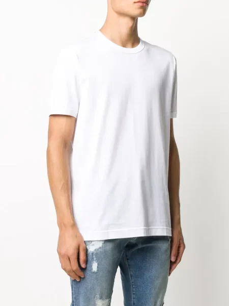 Tričko Dolce & Gabbana s kulatým výstřihem bílé