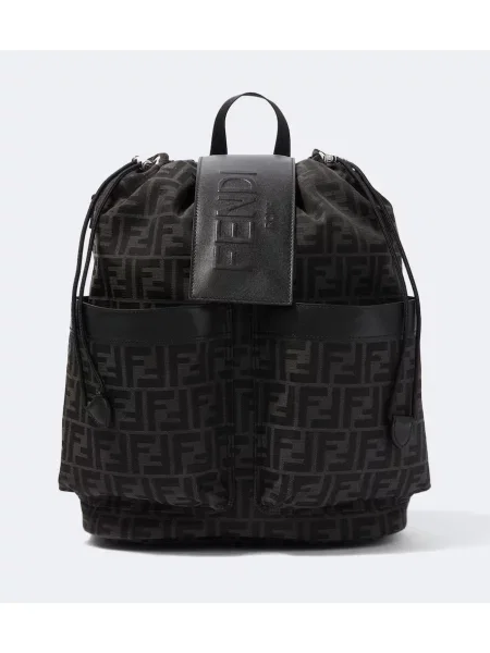 Rucsac Fendi din piele negru