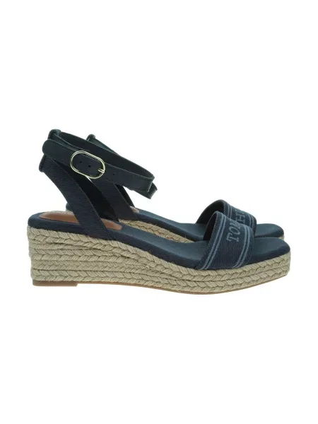Tommy Hilfiger Espadrile Tommy Hilfiger Espad Mid Wedge Tamnoplava