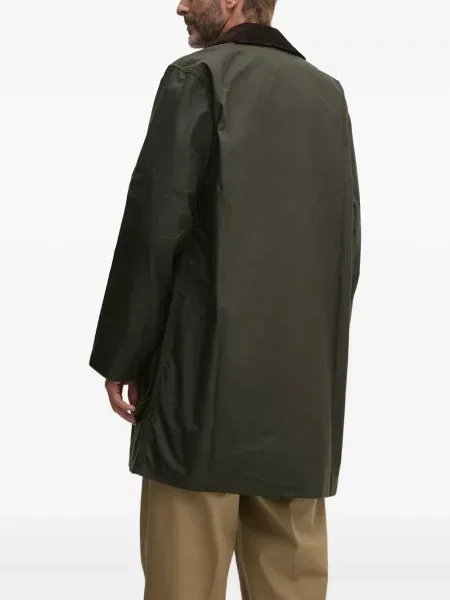 Palton Barbour de catifea cord verde