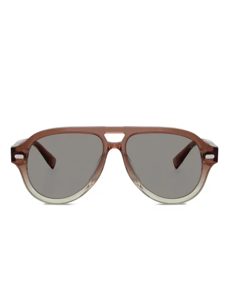 Ochelari de soare Brunello Cucinelli cu imagine maro