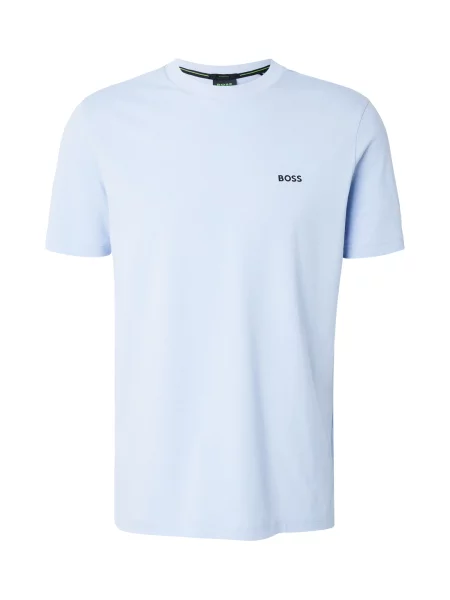 BOSS Tricou azuriu negru