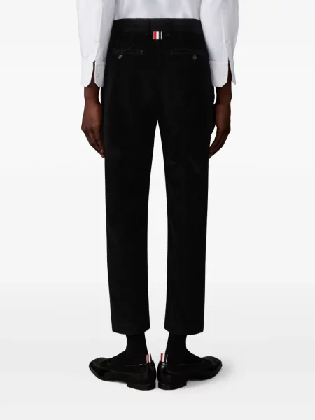 Παντελόνι chino Thom Browne κοτλέ μαύρο