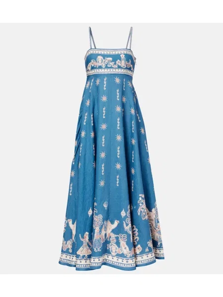 Rochie maxi Alemais de in cu imagine de costum albastru