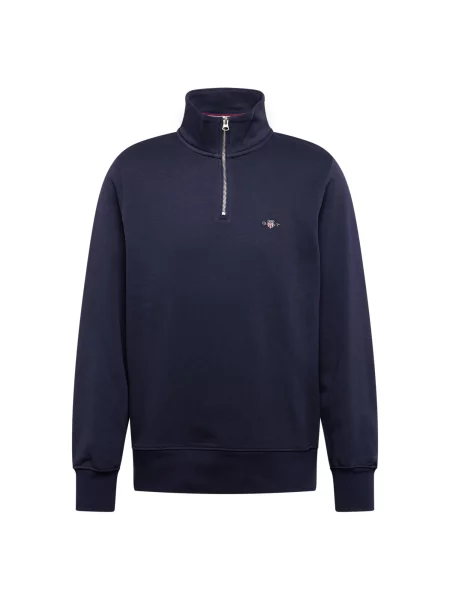 Palton Gant de jumătate de fermoar albastru