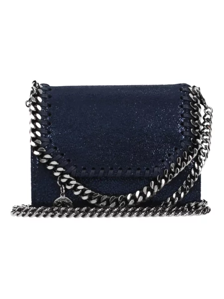 Portfel Stella Mccartney skórzany niebieski