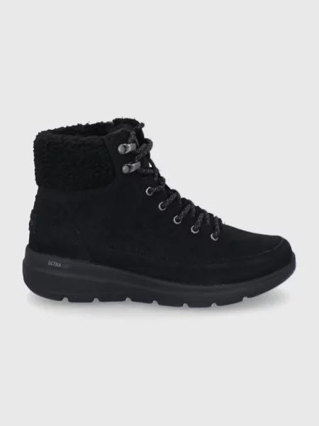 Велурени апрески Skechers черно