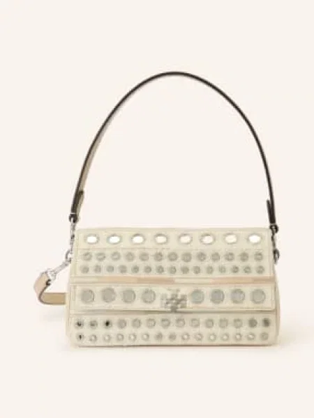 Tory Burch Kabelka Charlie režná béžová