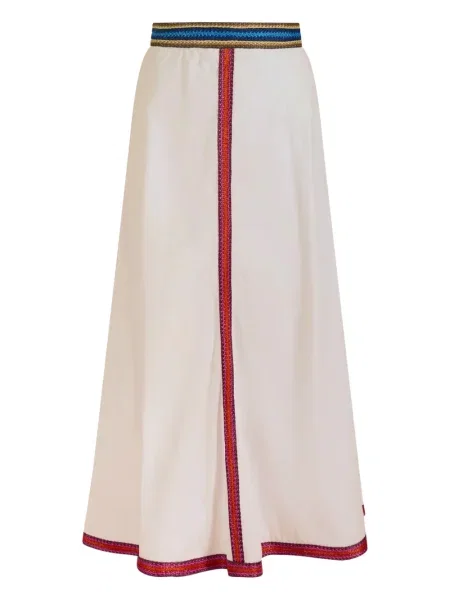 Fustă midi Rosie Assoulin până la genunchi alb