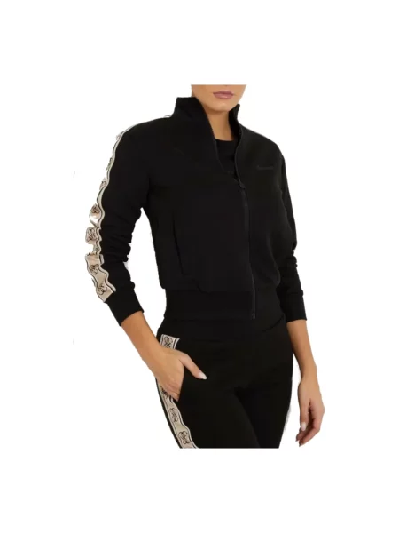 Bluza rozpinana z nadrukiem z logo model ‘BRITNEY’ Guess czarna