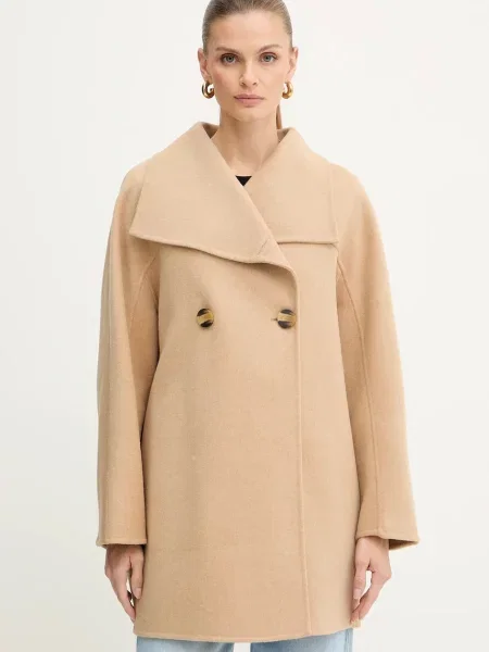 Palton Armani Exchange de lână bej