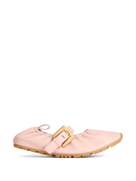 Balerini Balmain din piele roz