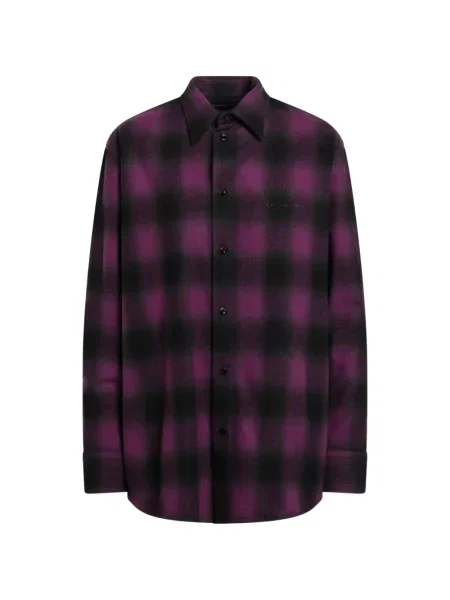 Cămașă Balenciaga în carouri violet