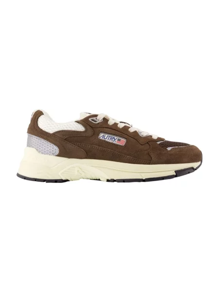 Sneakersy Autry brązowe