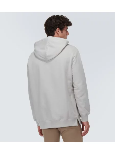 Bluza z kapturem Lanvin z kapturem klasyczna beżowa