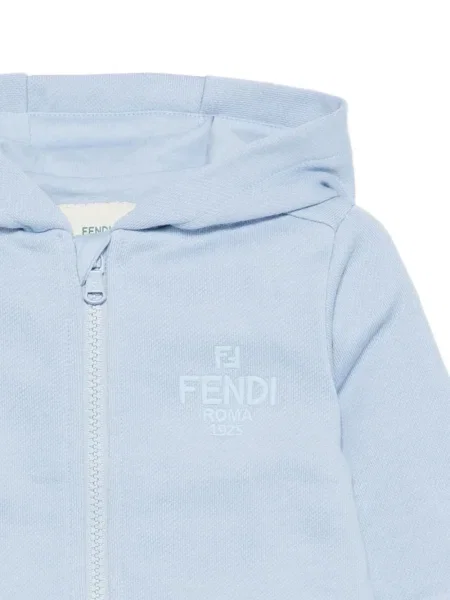 Bluza z kapturem dziecięca Fendi niebieska