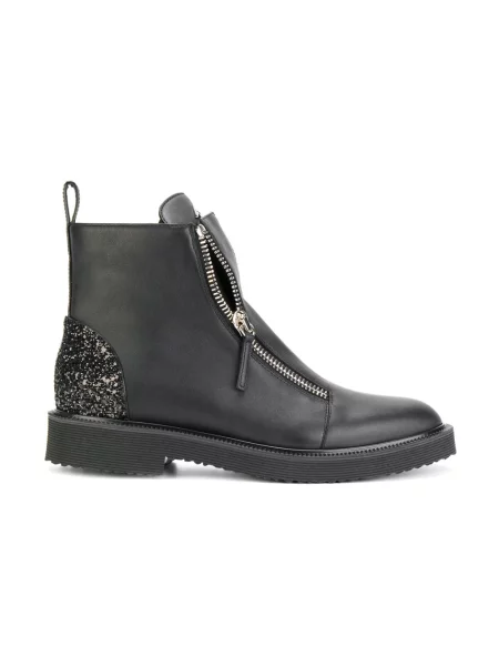 Botki Giuseppe Zanotti skórzane czarne