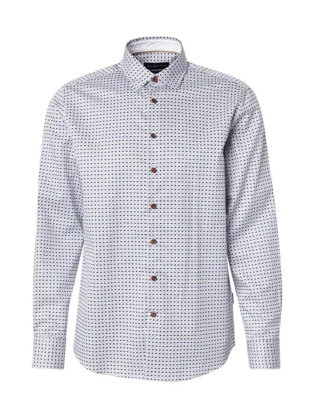 Bugatti Cămașă bleumarin / albastru deschis alb