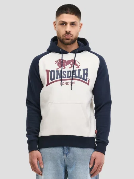 LONSDALE Mikina JARROW nebielená / námornícka modrá čierna